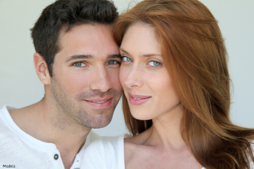 Man and woman with great skin thanks to PRP